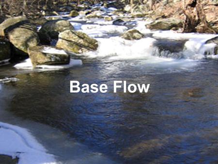 20/5/2009 | pag. 1 Base Flow. Base flow definition Base Flow Separation techniques Base Flow Programmes WHAT Application & Results Correlation Conclusion.