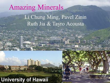 Rocks & Minerals Li Chung Ming, Pavel Zinin Ruth Jia & Tayro Acousta Amazing Minerals.