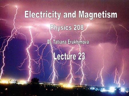 The Magnetic Field The force on a charge q moving with a velocity The magnitude of the force.