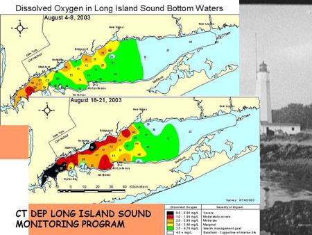 CT DEP LONG ISLAND SOUND MONITORING PROGRAM. TOTAL NITROGEN LOAD DELIVERED TO LONG ISLAND SOUND (Lbs TN/Day) Total Load from all Sources = 366K Lbs TN/day.