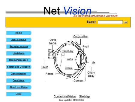 Net Vision Search Site Map Contact Net Vision Optic Nerve Pupil