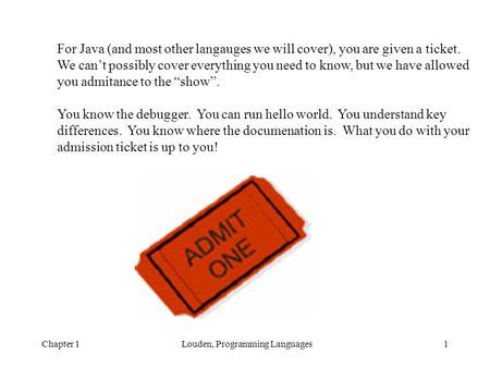 Louden, Programming Languages