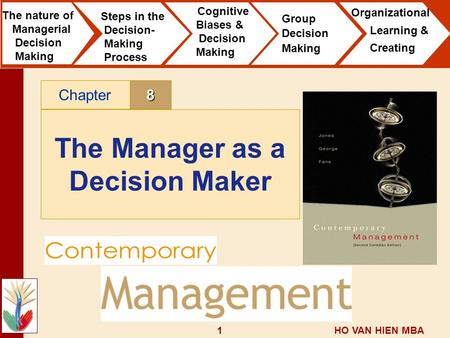 The Manager as a Decision Maker