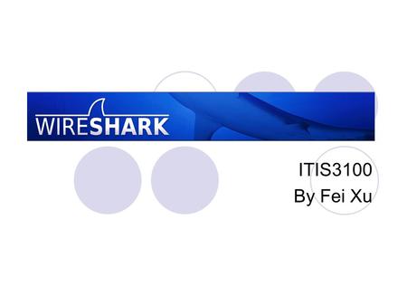 ITIS3100 By Fei Xu. Acknowledge This document is basically a digest from “Wireshark User's Guide 25114 for Wireshark 1.0.0” You can download the software.