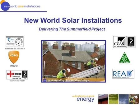 New World Solar Installations Delivering The Summerfield Project.