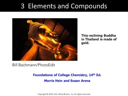 3 Elements and Compounds
