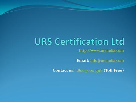TS 16949 certification