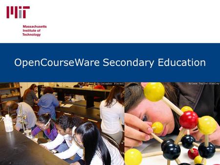 Unlocking Knowledge, Empowering Minds OpenCourseWare Secondary Education.