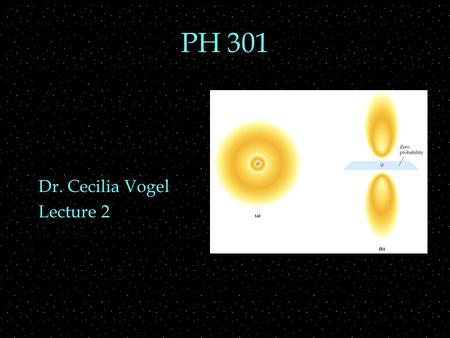 PH 301 Dr. Cecilia Vogel Lecture 2. Review Outline  matter waves  probability, uncertainty  wavefunction requirements  Matter Waves  duality eqns.