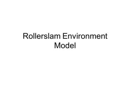 Rollerslam Environment Model. World + outTrack : OutTrack + ball : Ball + playersA : Player[2] + playersB : Player[2] + create() + accept (visitor : Visitor)