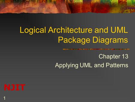 Logical Architecture and UML Package Diagrams