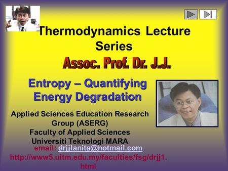 Thermodynamics Lecture Series    Applied Sciences Education.