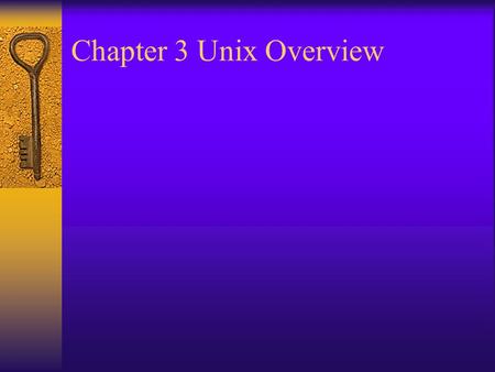 Chapter 3 Unix Overview. Figure 3.1 Unix file system.
