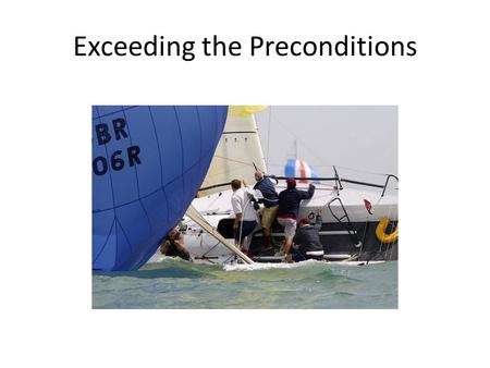 Exceeding the Preconditions. Anti Patterns and Refactoring CSE 111.