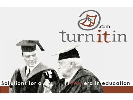 Welcome to the Turnitin.com Student Quickstart Tutorial! This brief tour will take you through the basic steps students new to Turnitin.com will need.