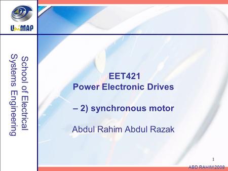 Power Electronic Drives