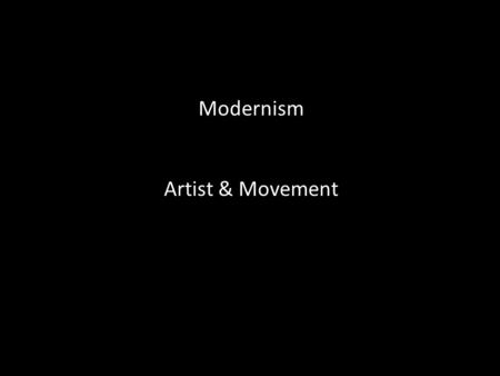 Modernism Artist & Movement. Piet Mondrian, De Stijl.