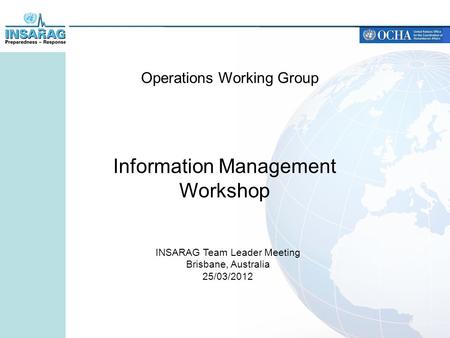 Information Management Workshop