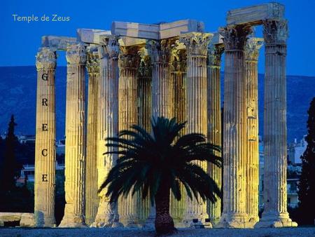 Temple de Zeus G R E C E Plage Mirtos - Kefalonia.