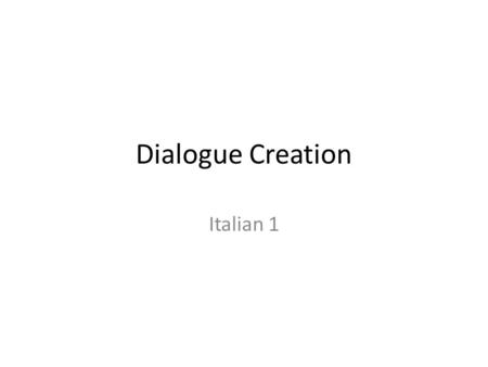 Dialogue Creation Italian 1. Fate Adesso Fill in the order of the following for the days and months. 1. gennaio, marzo, __________ 2. mercoledi, __________,