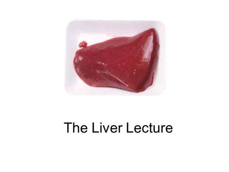 The Liver Lecture.