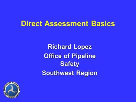 Direct Assessment Basics
