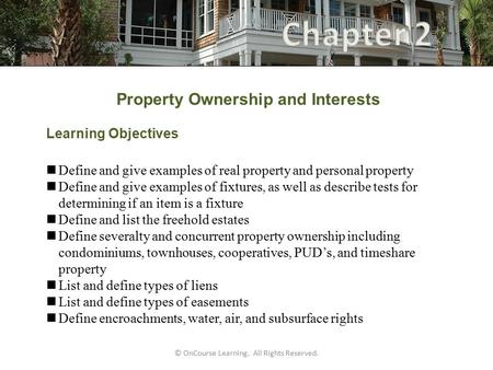 Property Ownership and Interests