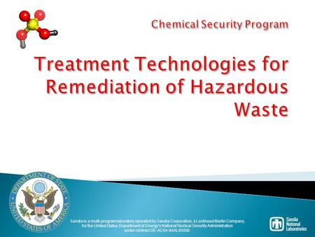 Treatment Technologies for Remediation of Hazardous Waste