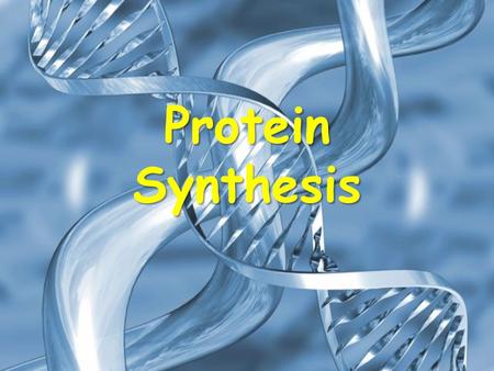 Protein Synthesis. From Gene to Protein DNA acts as a template to organise and produce proteins. Proteins form the structure of the body and the enzymes.