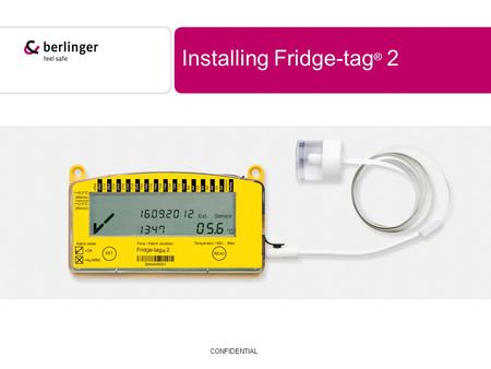 Installing Fridge-tag® 2