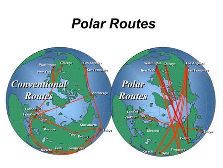 Polar Routes Polar Routes Conventional Routes Tokyo San Francisco