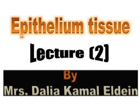  To explain What is epithelium.  What are the types of epithelium and their functions.  What are the locations of different epithelium in human body.