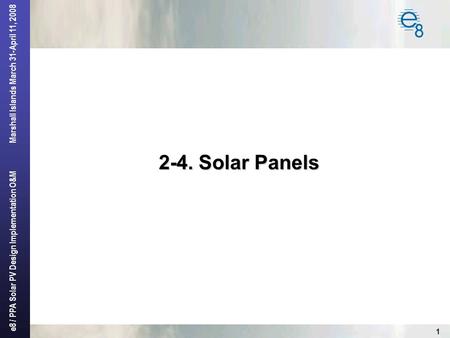2-4. Solar Panels.
