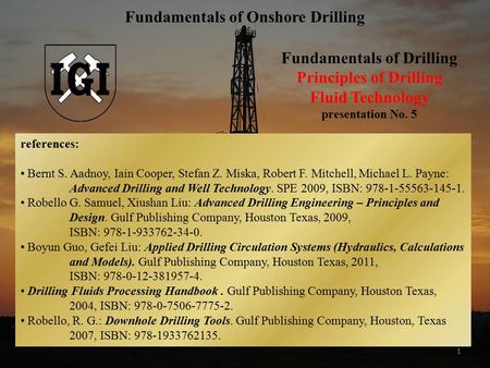 Fundamentals of Onshore Drilling