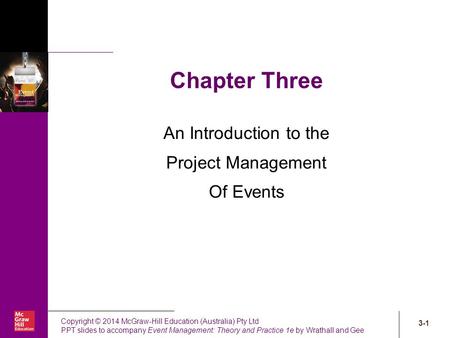 An Introduction to the Project Management Of Events