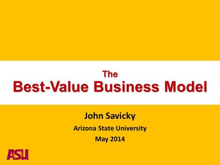 The Best-Value Business Model
