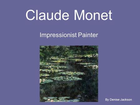 Impressionist Painter