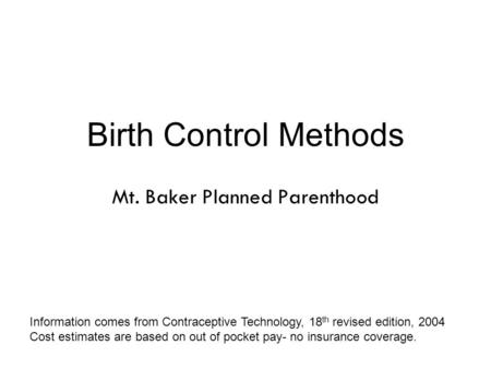 Mt. Baker Planned Parenthood