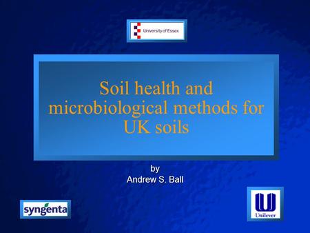 © 2001 By Default! A Free sample background from www.pptbackgrounds.fsnet.co.uk Slide 1 Soil health and microbiological methods for UK soils by Andrew.