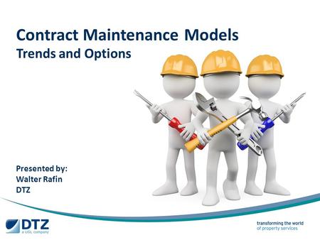 Presentation Roadmap Maintenance Contract Model Options