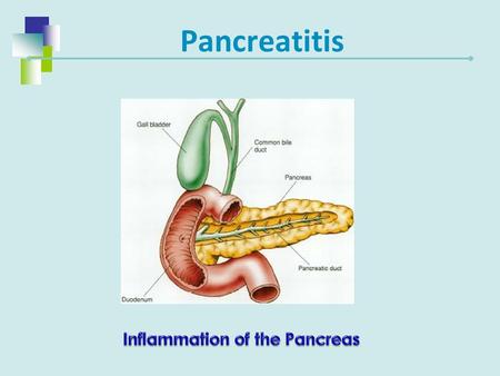 Inflammation of the Pancreas