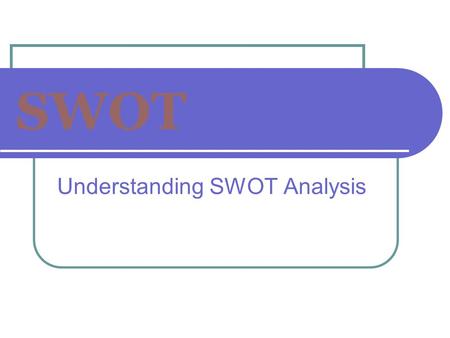 SWOT Understanding SWOT Analysis. What’s Coming Up What is SWOT SWOT Overview Strengths Weaknesses Opportunities Threats Examples.