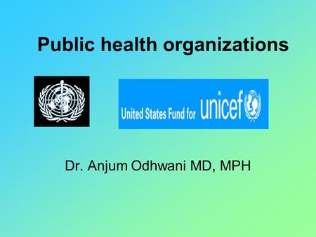 Public health organizations