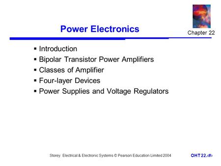 Power Electronics Introduction Bipolar Transistor Power Amplifiers