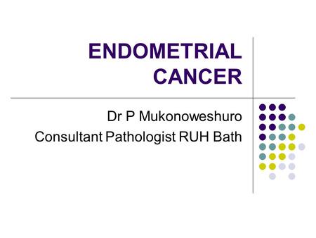 Dr P Mukonoweshuro Consultant Pathologist RUH Bath