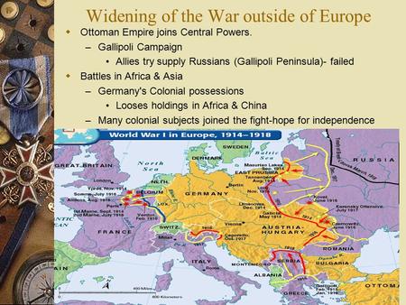 Widening of the War outside of Europe