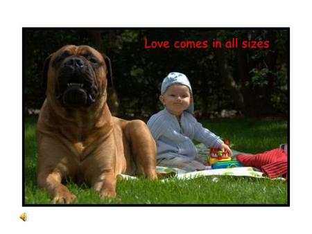 Love comes in all sizes. Your friend will support you and respect you.