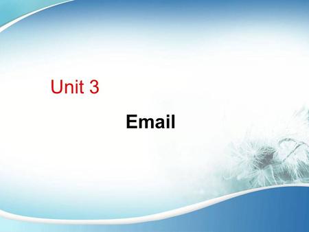 Unit 3 Email.