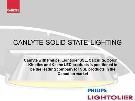 CANLYTE SOLID STATE LIGHTING