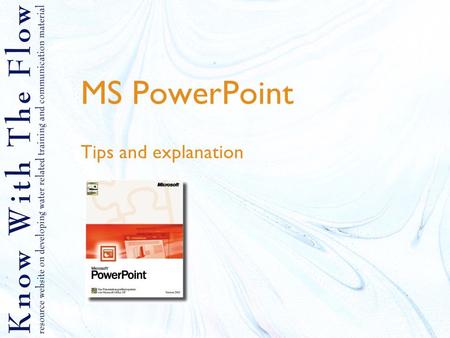 MS PowerPoint Tips and explanation. Table of Contents 1.Create a presentation 1. Open a new presentation 2. Edit slides 3. Background 4. Transition 5.